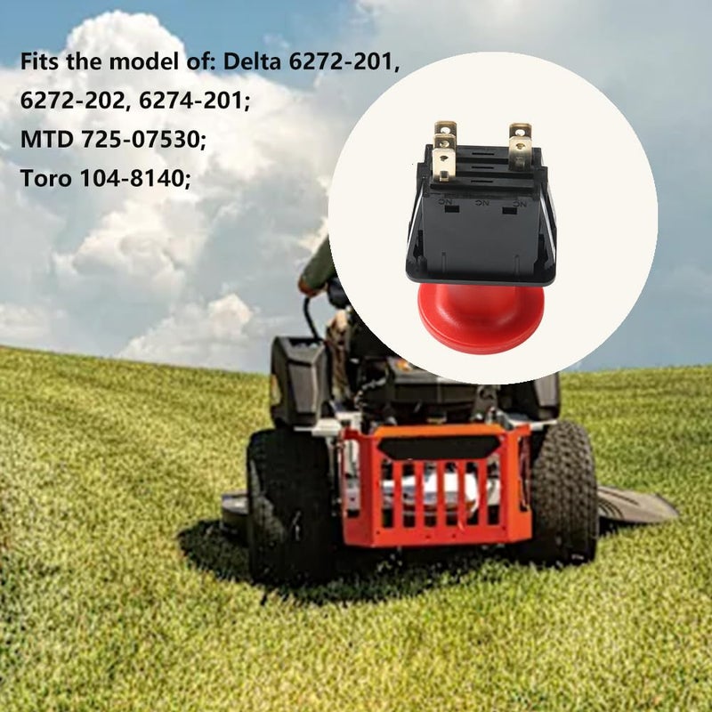 Diskary 5 Terminals Clutch PTO Switch 10A 14V for Toro Most Commercial Walk-Behind Mowers Delta 6272-201 6272-202 6274-201 MTD 725-07530 Replacement 430-159 104-8140 - Image 4